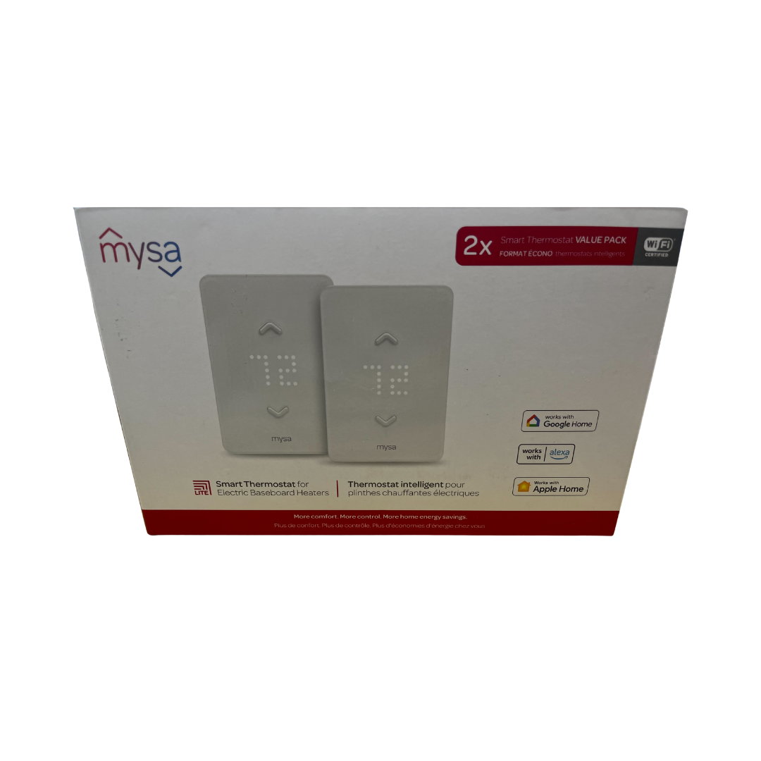 Mysa Lite Smart Thermostat for Baseboard Heaters (2 Pack)