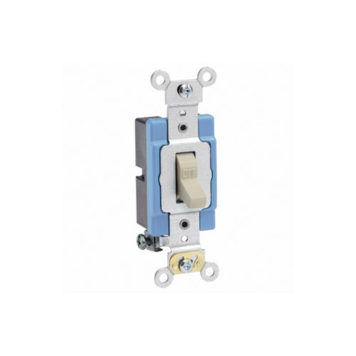 Leviton 1201-2I 15 Amp, 120/277 Volt, Toggle Single-Pole AC Quiet Switch
