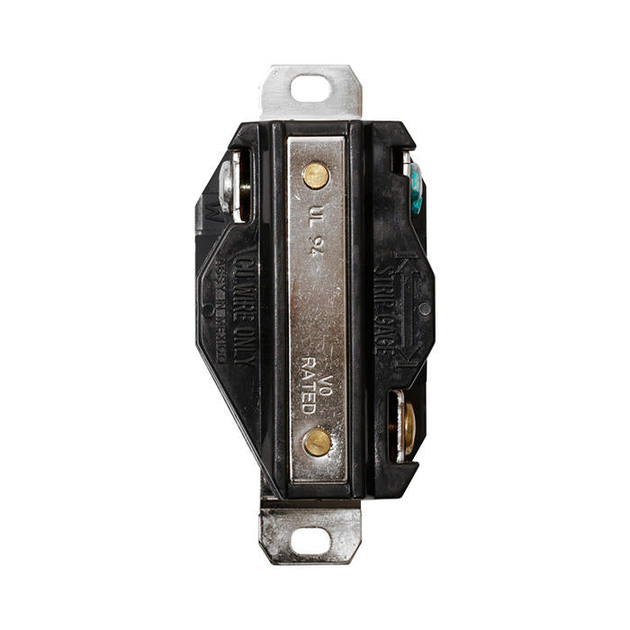 Leviton 3720 Flush Mounting Locking Receptacle, 20 Amp, 347 Volt