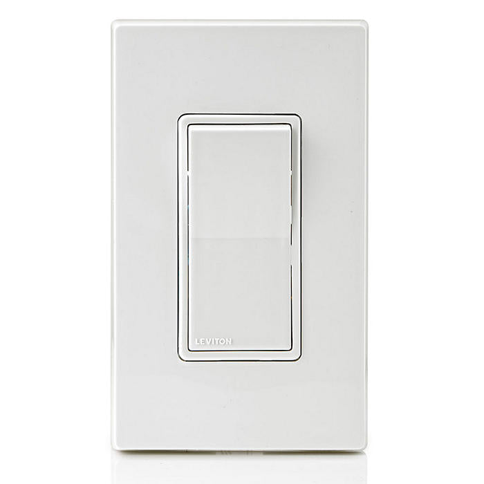 Leviton 5601-2W 15 Amp Decora Single-Pole Switch, Grounding - White