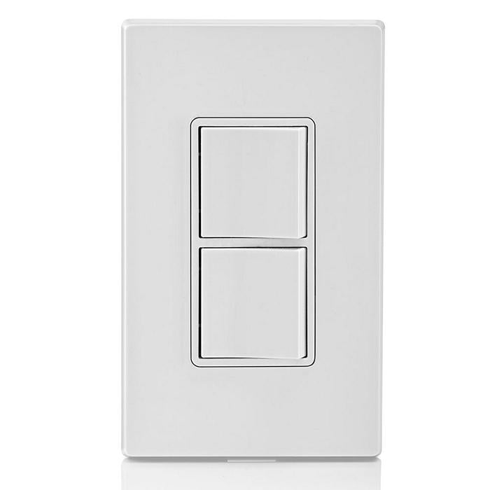 Leviton 5634-W 15 Amp Decora Single-Pole / Single-Pole Combination Switch