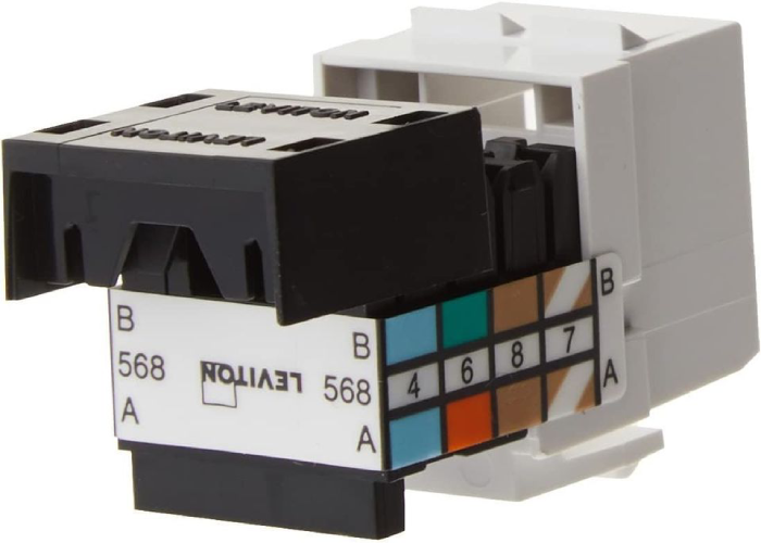 Leviton 41108-RW5 Category 5 QuickPort Connector, CAT 5