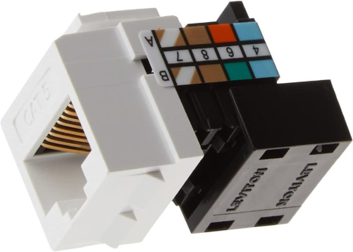 Leviton 41108-RW5 Category 5 QuickPort Connector, CAT 5