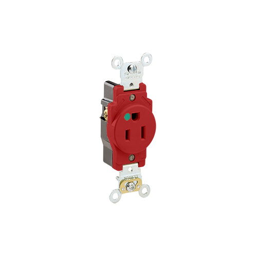 Leviton 8210-R 15 Amp, 125 Volt, Extra Heavy Duty, Hospital Grade