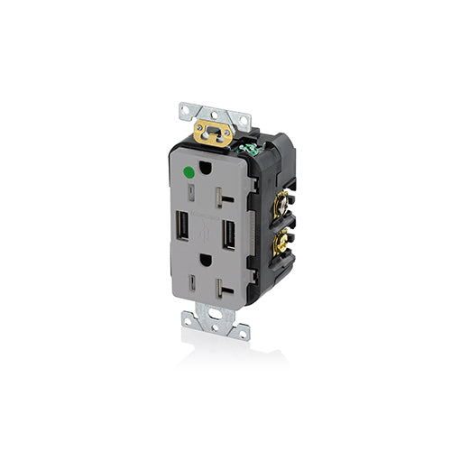 Leviton T5832-HGG 20-Amp Hospital Grade USB