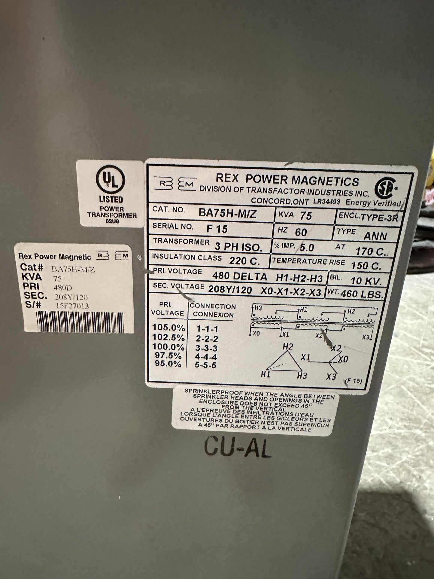 Ba75h-M/Z Green Star Energy-Efficient Transformer for Optimal Power Performance