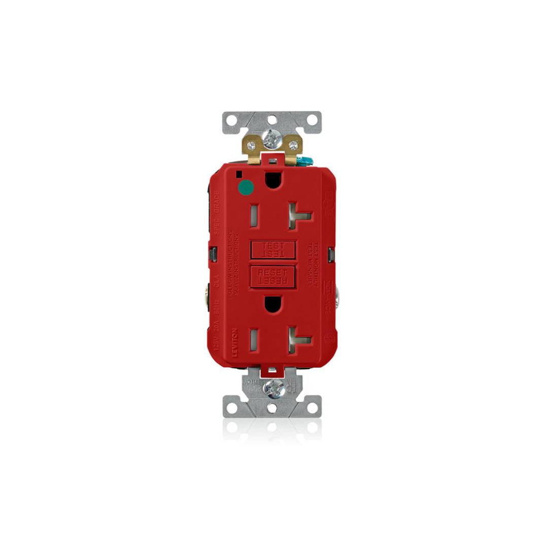 Leviton GFTR2-HGR SmartlockPro Self-Test GFCI Duplex Receptacle Outlet