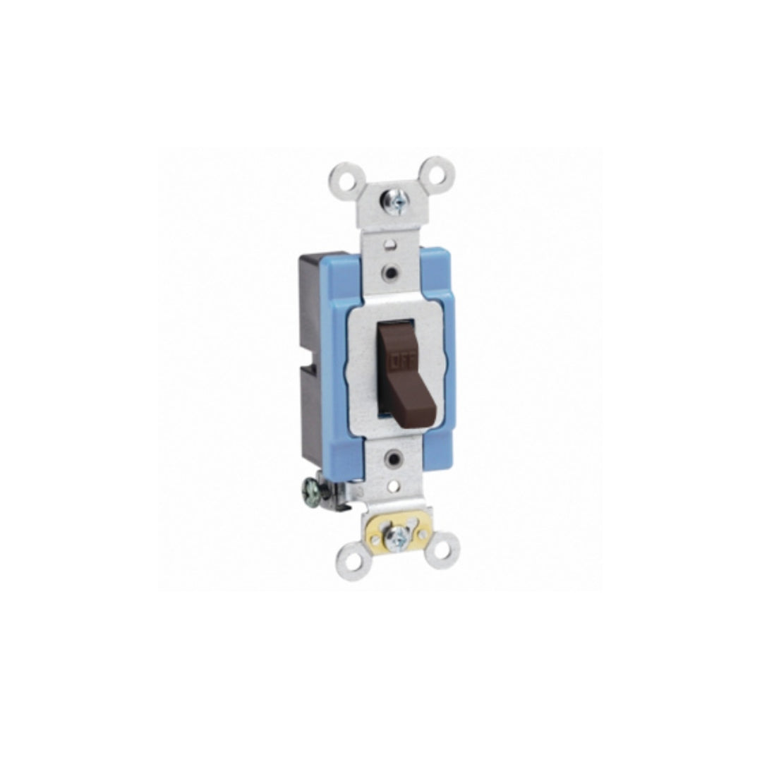 Leviton 1201-2 15 Amp, 120/277 Volt, Toggle Single-Pole AC Quiet Switch