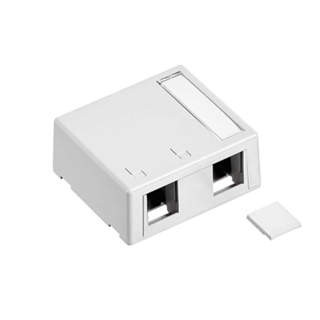 Leviton 41089-2WP Surface-Mount QUICKPORT™ Box, Plenum Rated