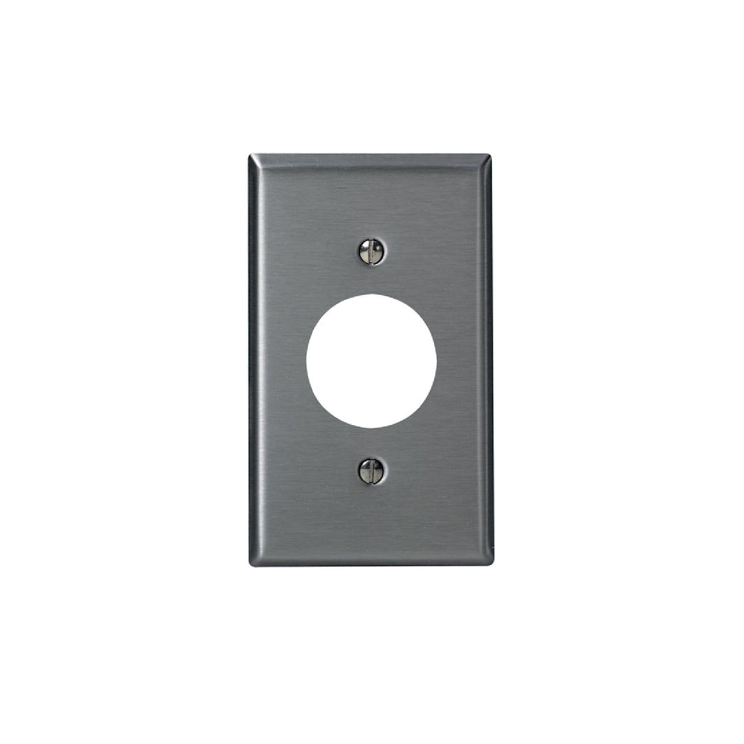 Leviton 84004-40 1-Gang, Single 1.406-Inch Hole Device Receptacle Wall Plate, Standard Size