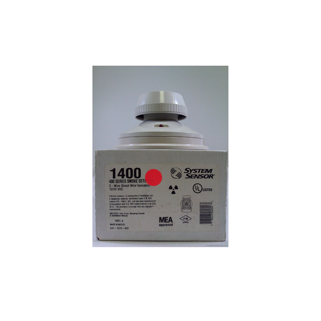 System Sensor 1400A Ionization Smoke Detector Direct Wire