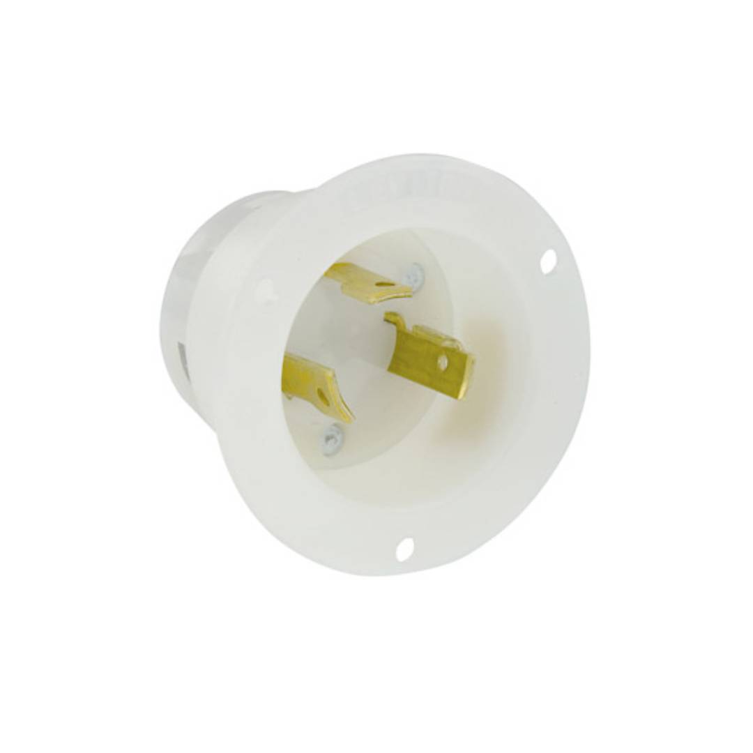 Leviton 2615 30 Amp, 125 Volt, Flanged Inlet Locking Receptacle