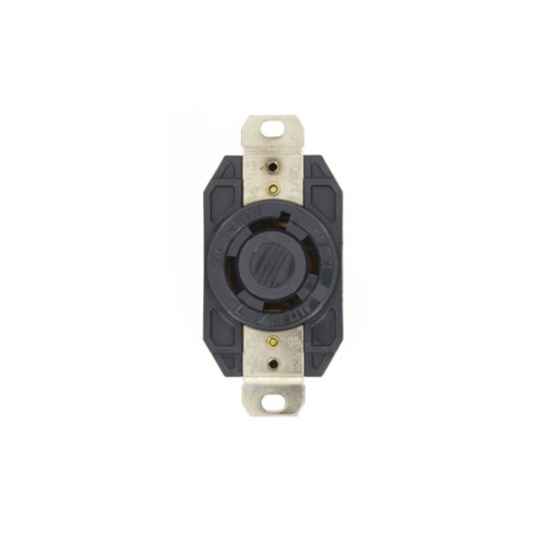 Leviton 2740 30 Amp, 600 Volt, Flush Mount Locking Receptacle