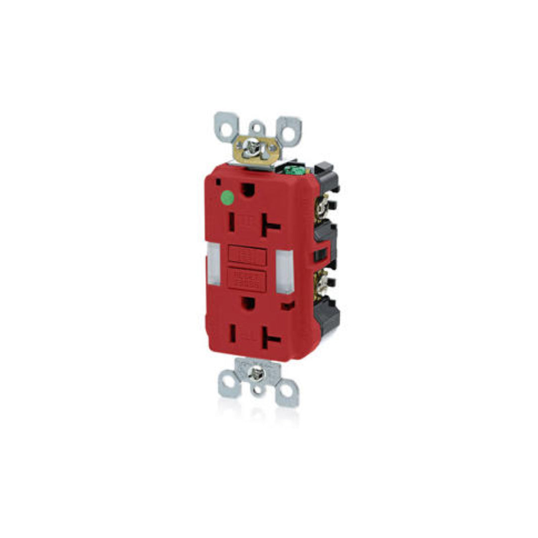 Leviton GFNL2-HGR 20 Amp SmartlockPro® GFCI Receptacle/Outlet, Hospital Grade, Tamper-Resistant