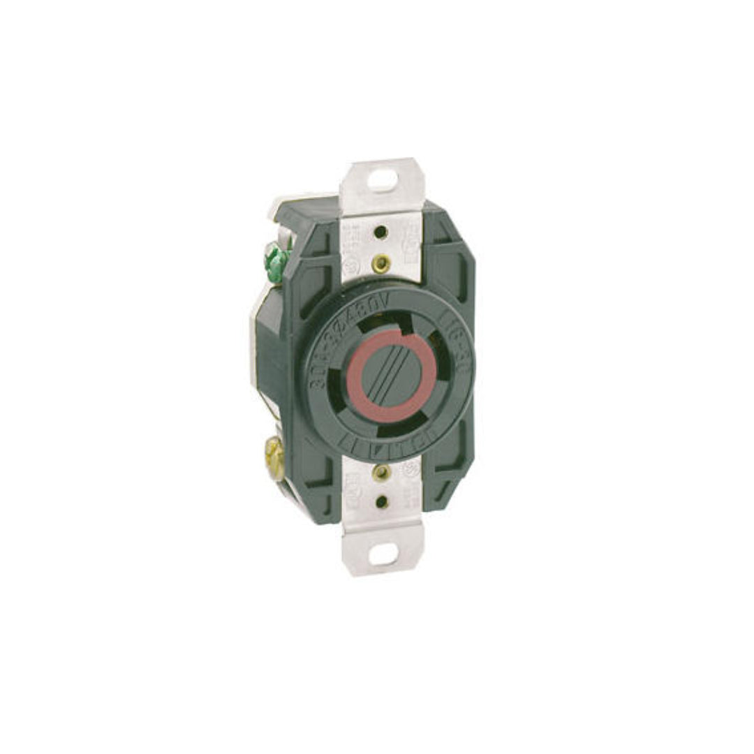 Leviton 2730 30 Amp, 480 Volt, Flush Mount Locking Receptacle
