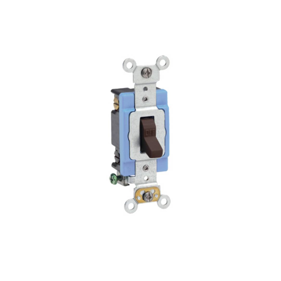 Leviton 1202-2 15 Amp, 120/277 Volt, Toggle Double-Pole AC Quiet Switch