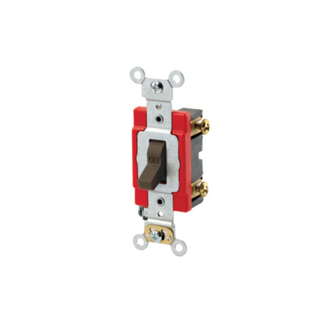Leviton 1222-2 20 Amp, 120/277 Volt, Toggle Double-Pole AC Quiet Switch