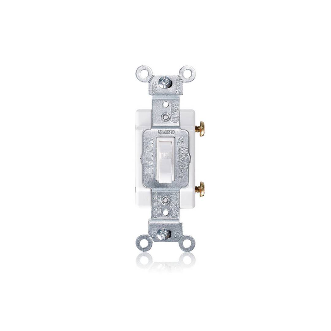 Leviton 1101-CW Single-Pole Toggle Switch