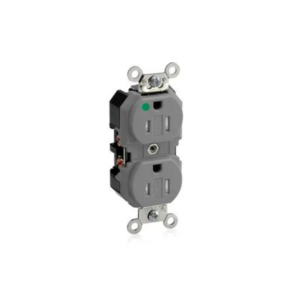 Leviton 8200-SGG Tamper Resistant Duplex Receptacle