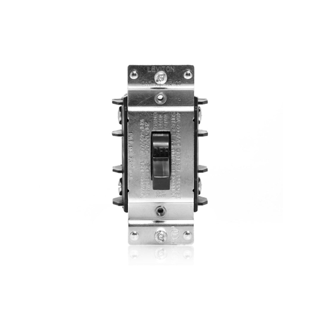 Leviton MS402-DS 40 Amp, 600 Volt, 2-Pole, Single-Phase Single Throw AC Manual Motor Controller
