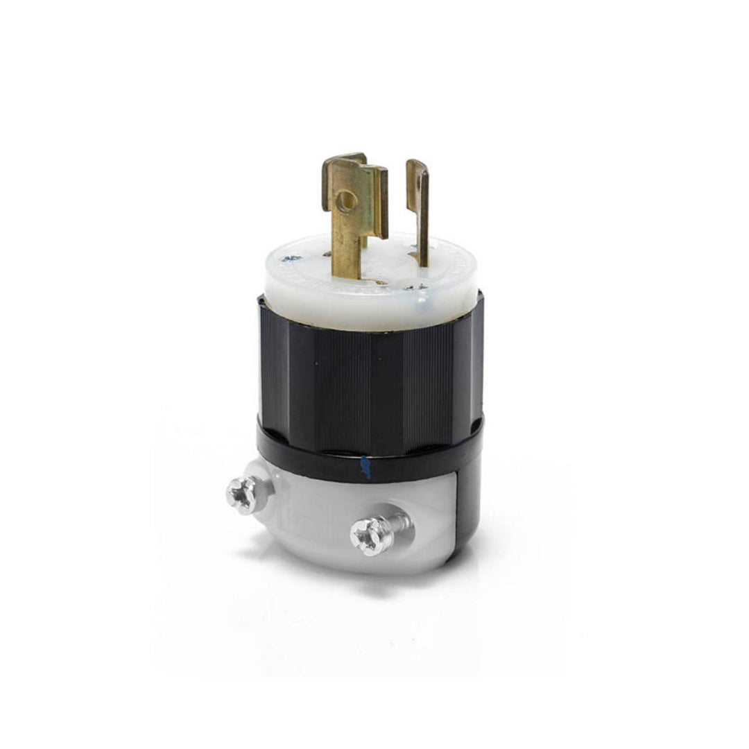 Leviton 4570-C 15 Amp, 250 Volt, NEMA L6-15P, 2P, 3W, Locking Plug, Industrial Grade, Grounding