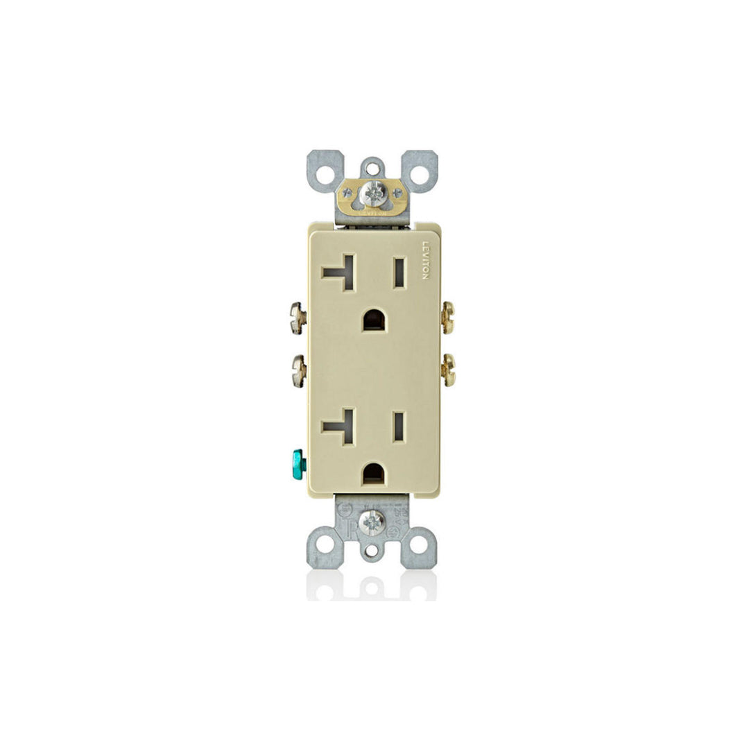 Leviton T5825-I 20 Amp Decora Tamper-Resistant Duplex Outlet/Receptacle