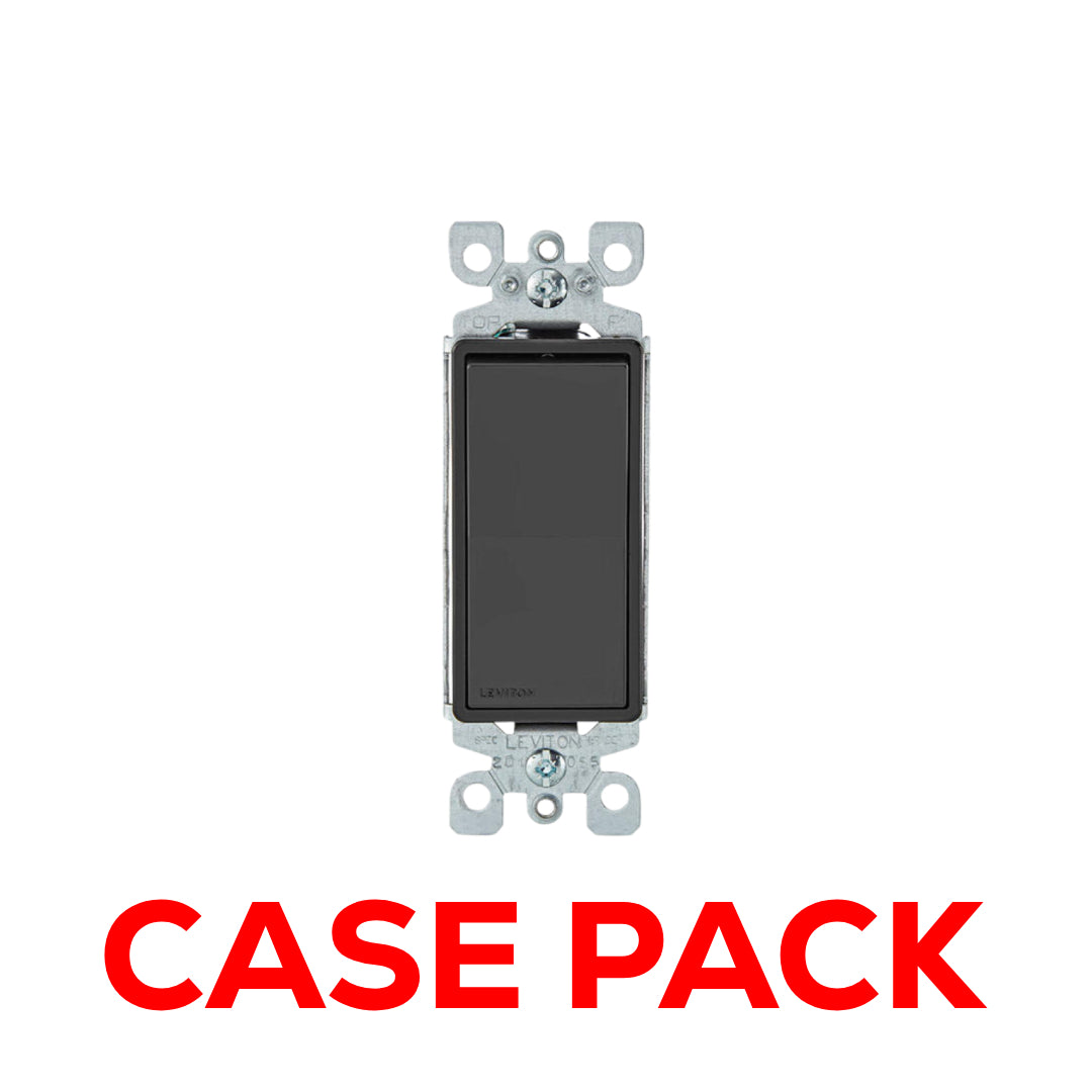 10 Pack Leviton 5601-P2E EB DEC Rock SW SP 15A120/277VAC