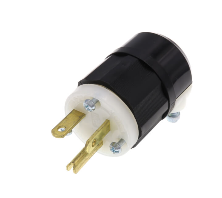 Leviton 5466-C 20 Amp, 250 Volt, Plug, Straight Blade, Industrial Grade, Grounding