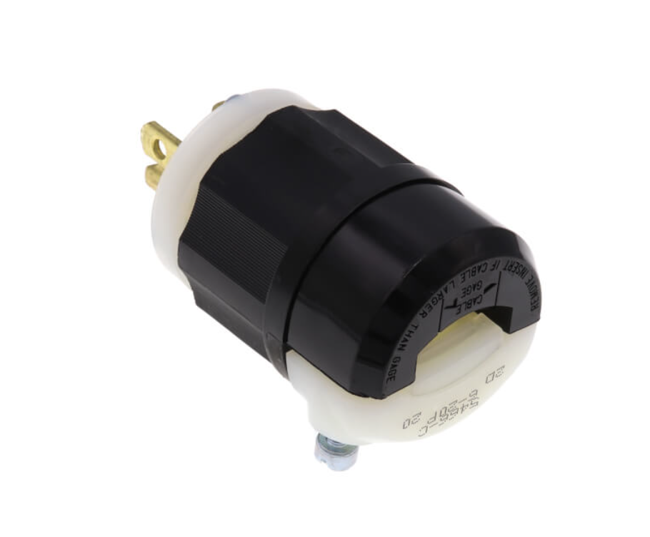 Leviton 5466-C 20 Amp, 250 Volt, Plug, Straight Blade, Industrial Grade, Grounding