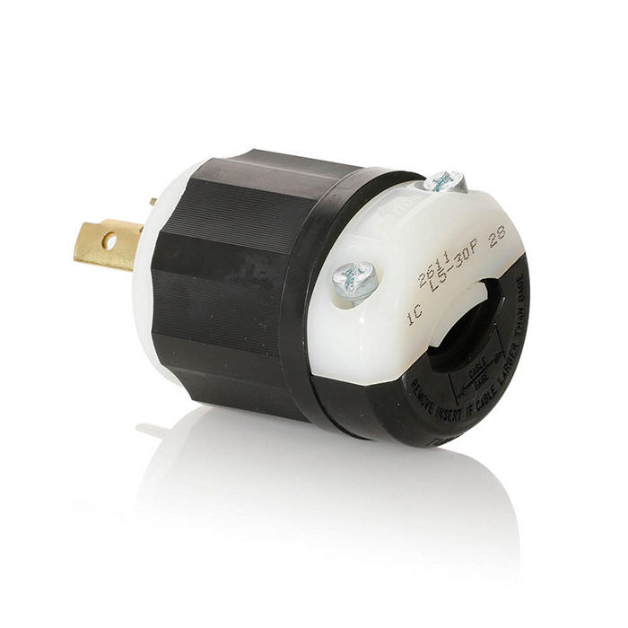Leviton 2611 30 Amp, 125 Volt, NEMA L5-30P, 2P, 3W, Locking Plug