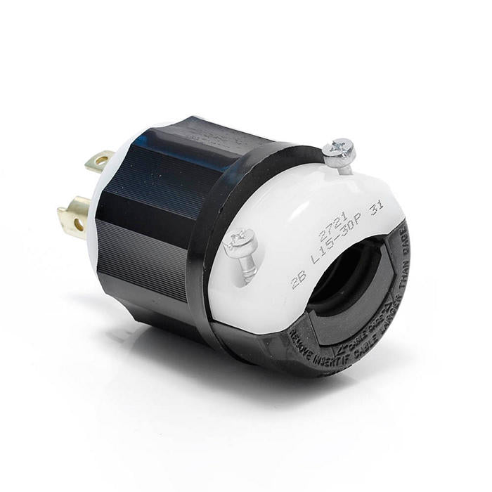 Leviton 2721 30 Amp, 250 Volt 3-phase, NEMA L15-30P, 3P, 4W, Locking Plug