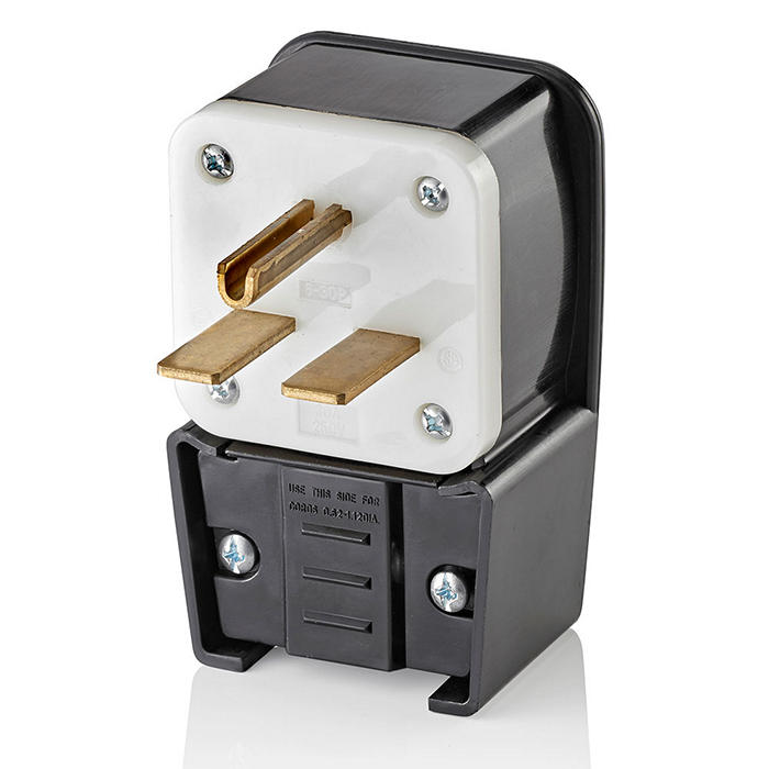 Leviton 9630-P 30 Amp, 250 Volt, Straight Blade, Plug, Industrial Grade