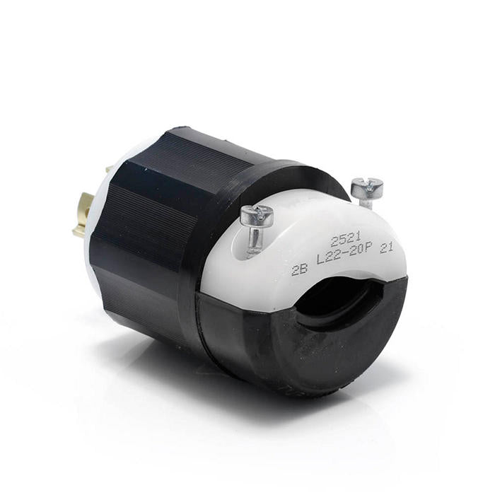 Leviton 2521 20 Amp, 277/480 Volt 3PY, NEMA L22-20P, 4P, 5W, Locking Plug