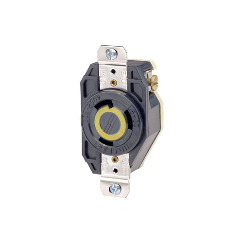 Leviton 2610 30 Amp, 125 Volt, NEMA L5-30R, 2P, 3W, Flush Mtg Locking Receptacle