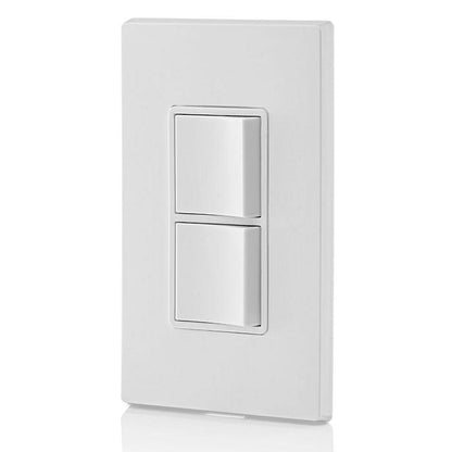 Leviton 5634-W 15 Amp Decora Single-Pole / Single-Pole Combination Switch