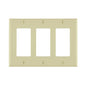 Leviton 80411-NI 3-Gang Decora/GFCI Device Wallplate