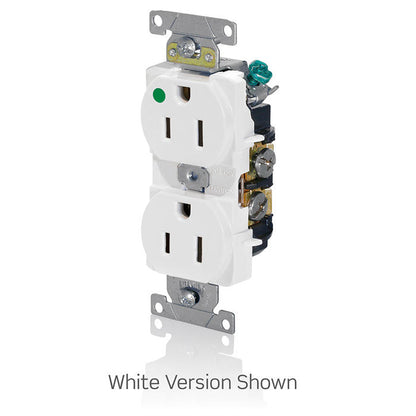 Leviton 8200-HR 15 Amp, 125 Volt, Duplex Receptacle