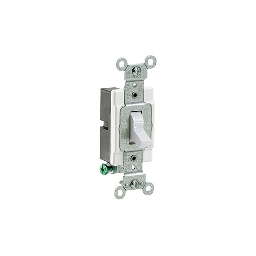 Leviton CS115-2W 15A 120/277V Toggle 1-Pole Ac Quiet Switch
