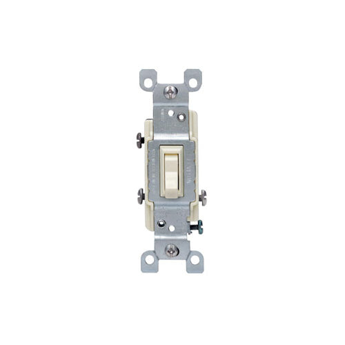 Leviton 1453-WCP 15 Amp, 120 Volt, Toggle Framed 3-Way AC Quiet Switch