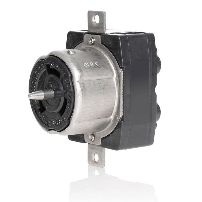 Leviton CS6369 Locking Receptacle, 50 Amp, 125/250V, 3 Pole, 4 Wire