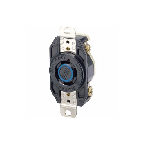 Leviton 2420 20 Amp, 250 Volt, Flush Mount Locking Receptacle