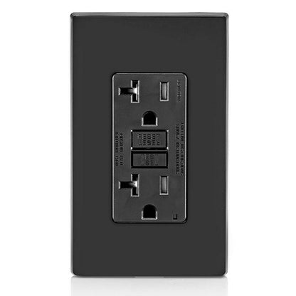 Leviton GFTR2-E 20 Amp, Self Test, Tamper-Resistant GFCI Outlet with LED Indicator Light