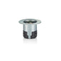 Leviton CS6375 50 Amp, 125/250 Volt, Black & White Locking Flanged Inlet