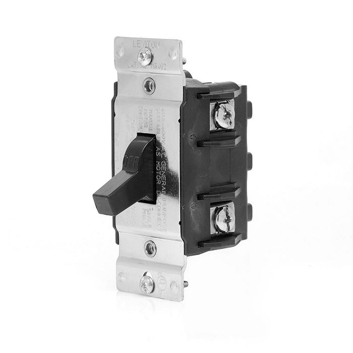 Leviton MS402-DS 40 Amp, 600 Volt, 2-Pole, Single-Phase Single Throw AC Manual Motor Controller