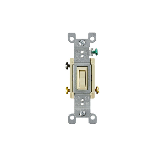 Leviton 1453-2I 15 Amp 3-Way Toggle Switch, Grounding