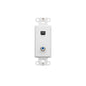 Leviton 40659-W Decora Insert, 6P4C + F connector, Screw Terminals