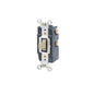 Leviton 1257-I 20 Amp, 120/277 Volt, Toggle Double-Throw Ctr-OFF Momentary Contact  Quiet Switch