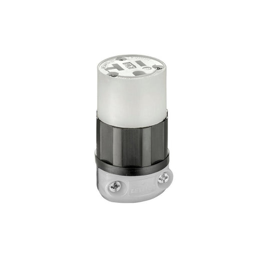 Leviton 5669-C 15 Amp, 250 Volt, Connector, Straight Blade, Grounding, Industrial Grade