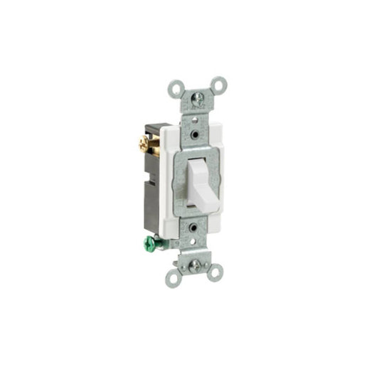 Leviton CS315-2W 15 Amp, 120/277 Volt, Toggle 3-Way AC Quiet Switch