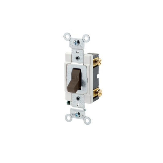 Leviton CSB1-15 15 Amp, 120/277 Volt, Toggle Single-Pole AC Quiet Switch, Commercial Spec Grade